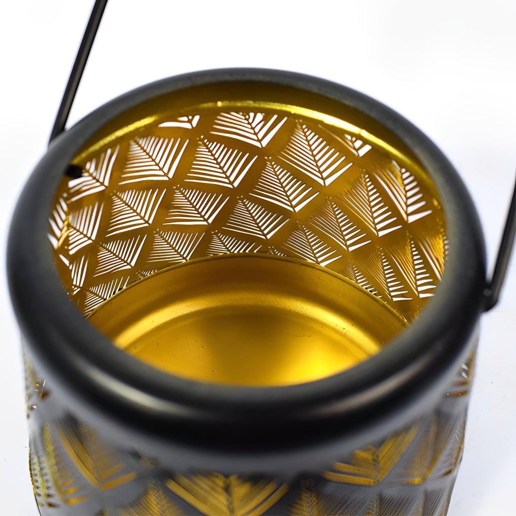 Retro Iron Mesh Solar Lanterns - 2PCS LED Outdoor Hanging Lights