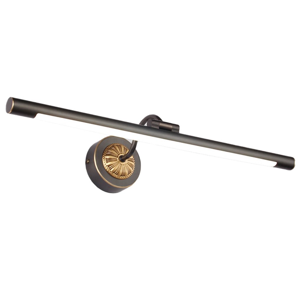 Black Copper Linear Rotatable Bathroom Vanity Light 240° Adjustable LED Head Modern Wall Sconce Fixture for Bathroom Lighting Stylish Home Decor Energy-Efficient Illumination Vintage Industrial Design Easy Installation