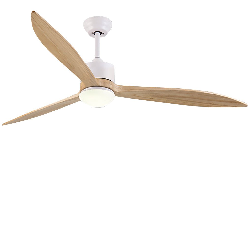 Vintage Solid Wood Ceiling Fan with Light - Modern, Quiet Design