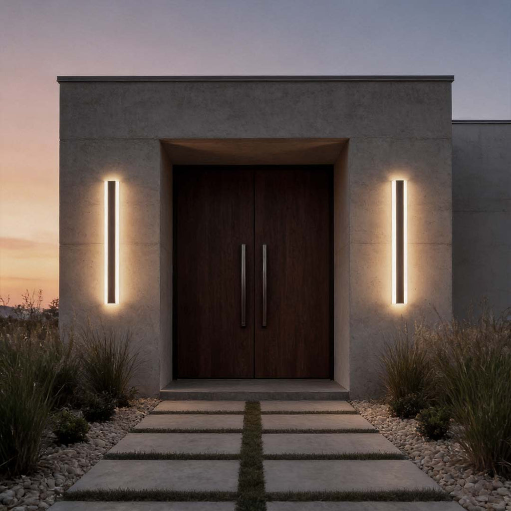 Minimalist Waterproof LED Gate Wall Light for Outdoor Use