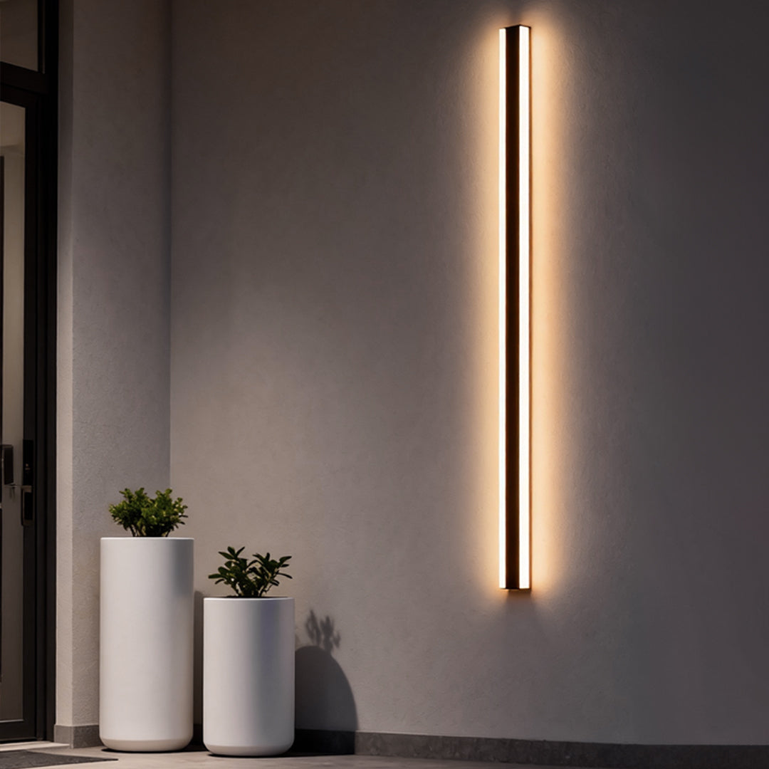 RGB Waterproof LED Linear Wall Light - Modern Metal Fixture