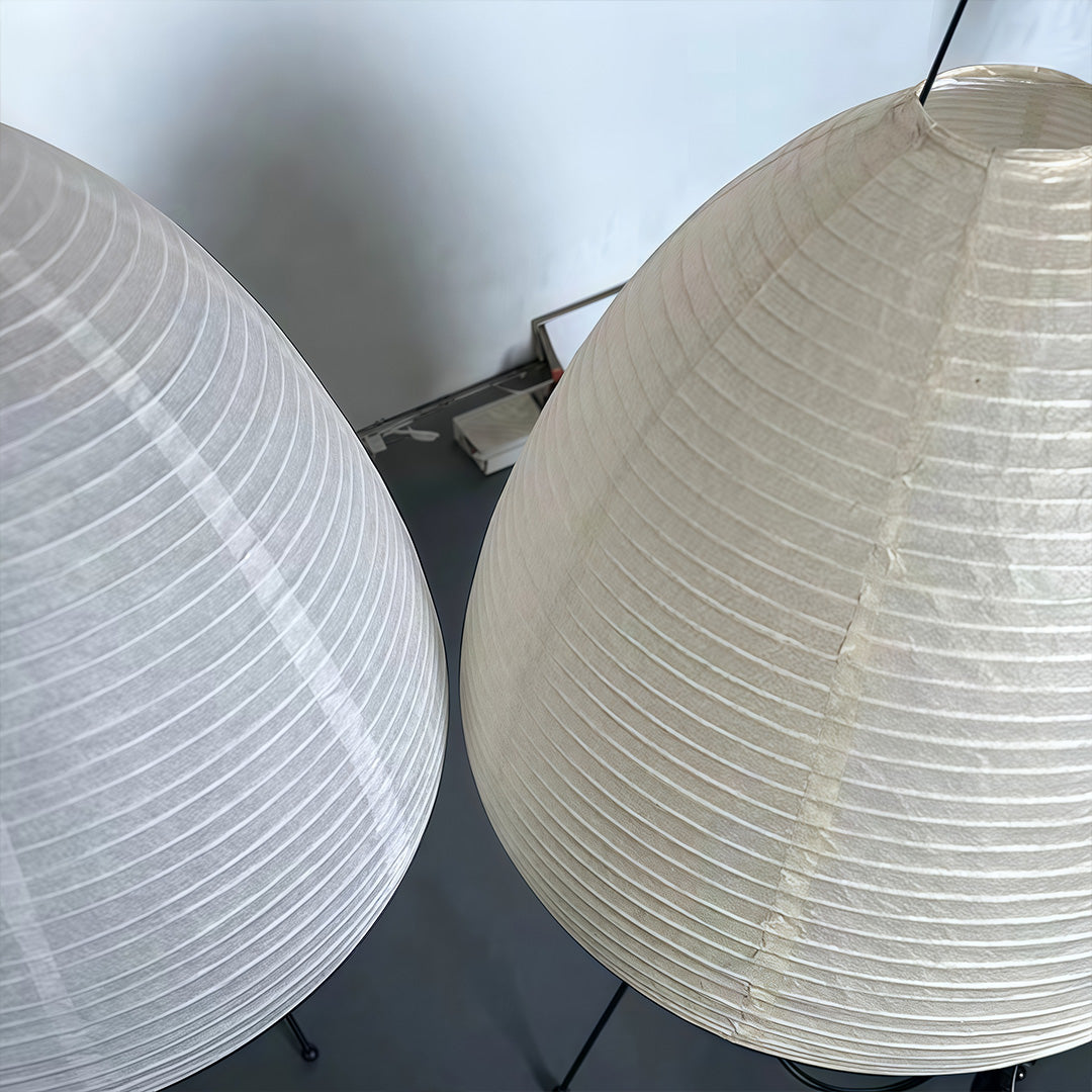 Rice Paper Table Lamp - Minimalist Wabi-Sabi Light Design