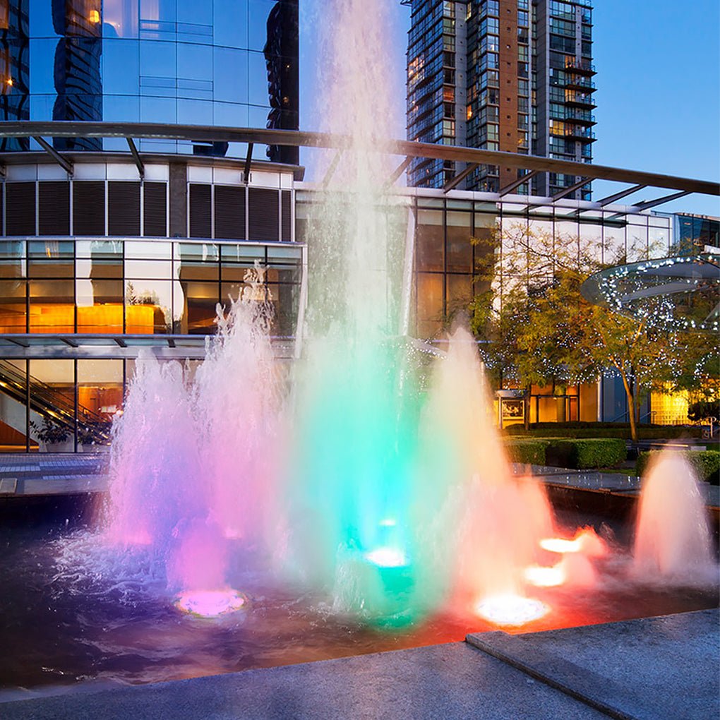 Water Fountain LED Light Waterproof Stainless Steel Lamp
