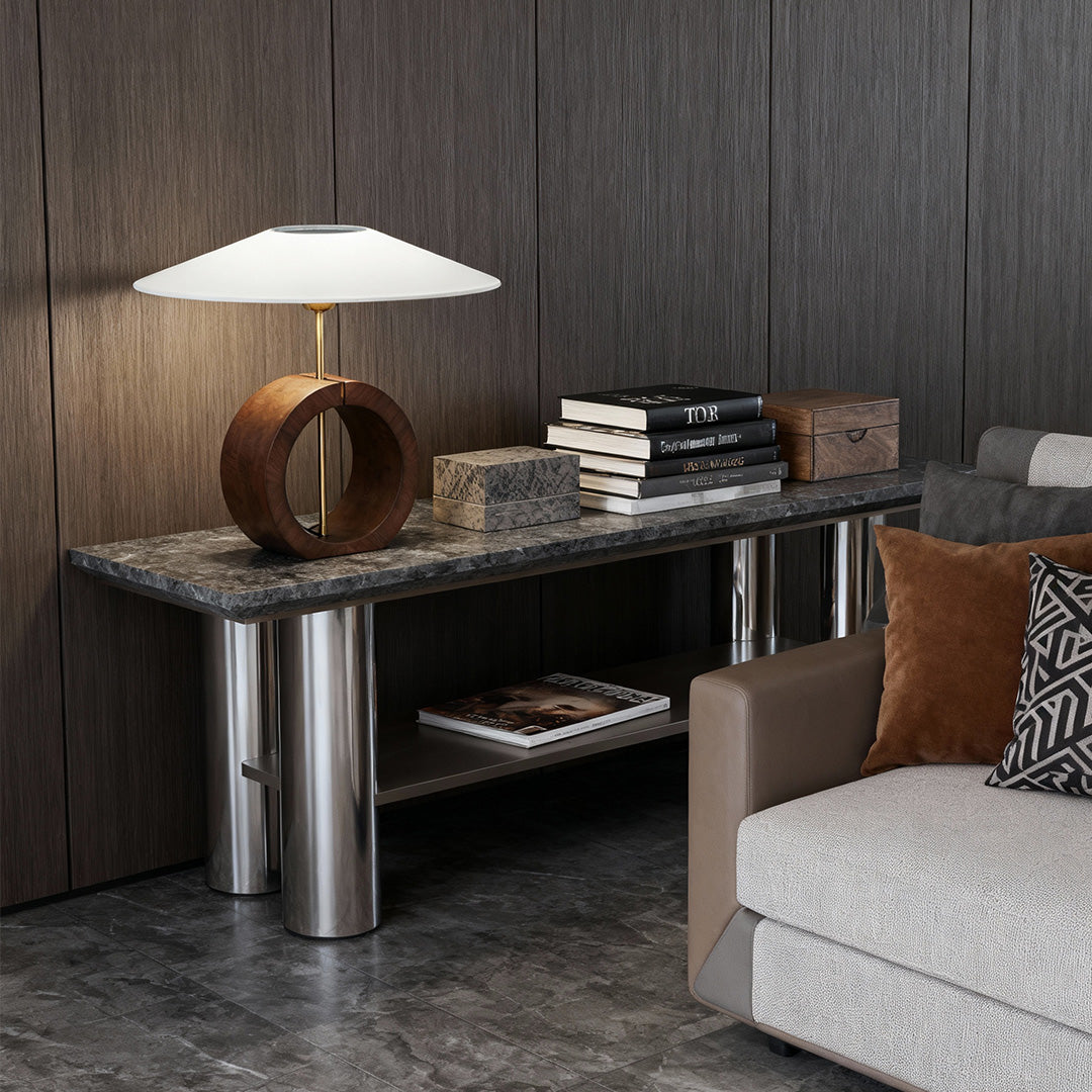 Natural Wood Table Lamp - Nordic Minimalist Luxury Design for Creative Interiors