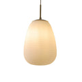 Rituals White Glass Pendant Light - Modern Minimalist Lighting Fixture, Elegant Home Decor, Ceiling Hanging Lamp, Stylish Illumination