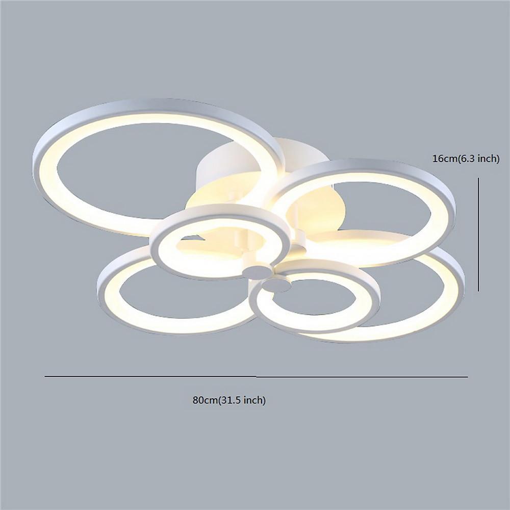 Multi Circles Dimmable LED Ceiling Light Flush Mount Modern Lighting