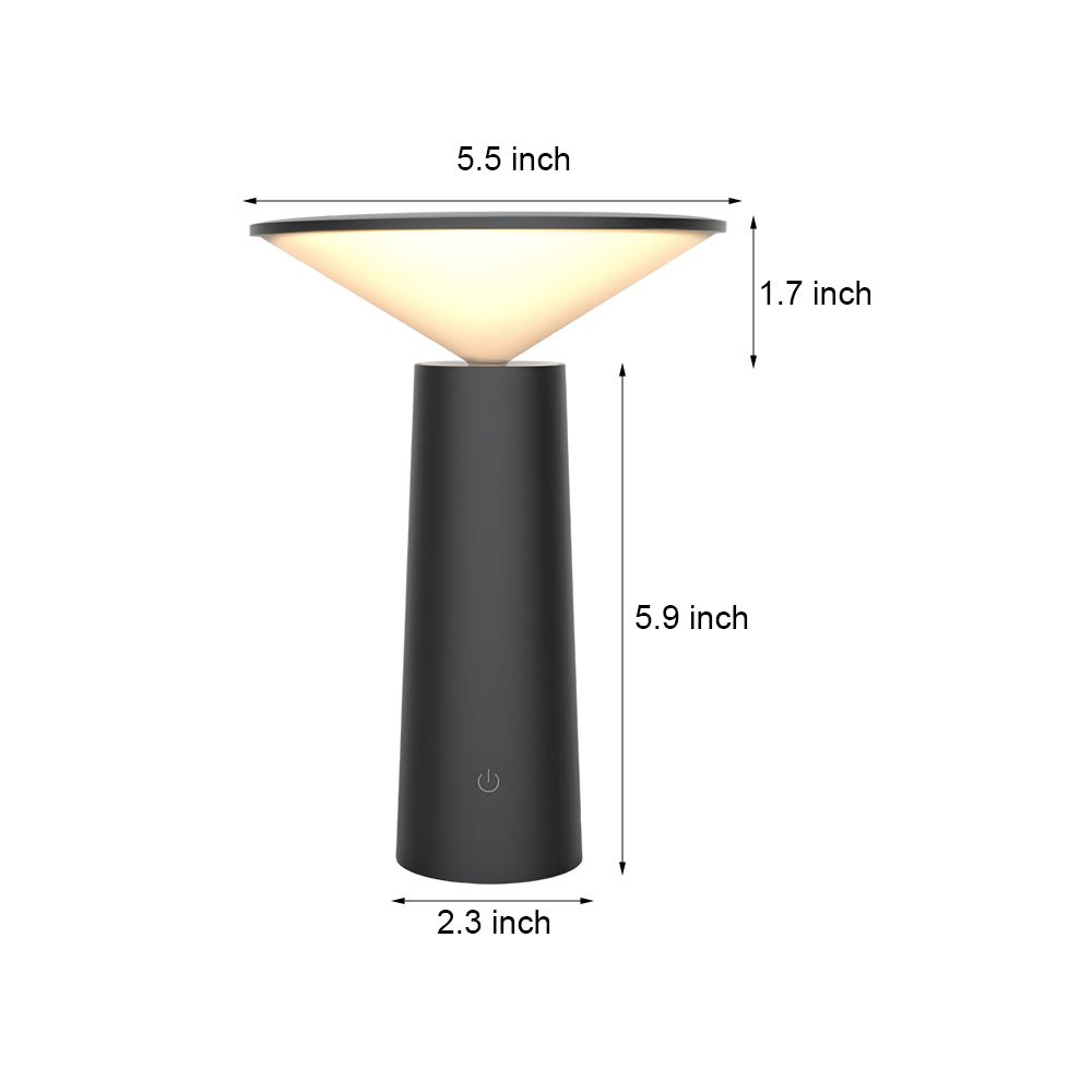 Rotatable LED Table Lamp with USB Charging - Stylish Downlight Torch for Home and Office Use