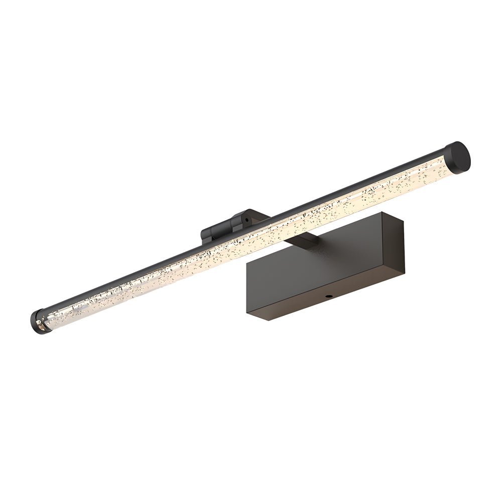 Rotatable Seeded Acrylic LED Bathroom Vanity Light Dimmable Modern Bath Bar Fixture, Elegant Wall Sconce Lighting for Vanity Mirror, Adjustable Brushed Nickel Finish, Energy-Efficient Modern Bathroom Lighting, Stylish Decorative Light for Home Decor, Idea