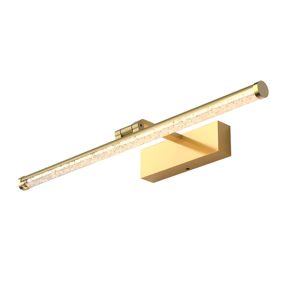 Rotatable Seeded Acrylic LED Bathroom Vanity Light Dimmable Modern Bath Bar Fixture, Elegant Wall Sconce Lighting for Vanity Mirror, Adjustable Brushed Nickel Finish, Energy-Efficient Modern Bathroom Lighting, Stylish Decorative Light for Home Decor, Idea