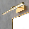 Rotatable Seeded Acrylic LED Bathroom Vanity Light Dimmable Modern Bath Bar Fixture, Elegant Wall Sconce Lighting for Vanity Mirror, Adjustable Brushed Nickel Finish, Energy-Efficient Modern Bathroom Lighting, Stylish Decorative Light for Home Decor, Idea