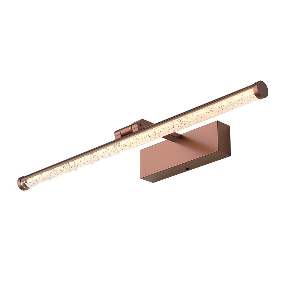 Rotatable Seeded Acrylic LED Bathroom Vanity Light Dimmable Modern Bath Bar Fixture, Elegant Wall Sconce Lighting for Vanity Mirror, Adjustable Brushed Nickel Finish, Energy-Efficient Modern Bathroom Lighting, Stylish Decorative Light for Home Decor, Idea