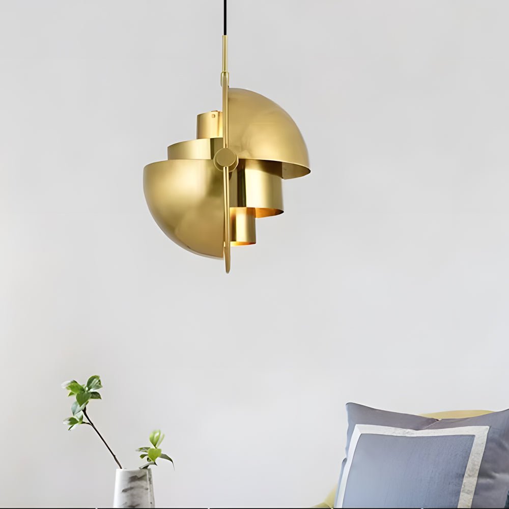 Rotating Shade Electroplated Iron Nordic Chandelier Pendant Lamp
