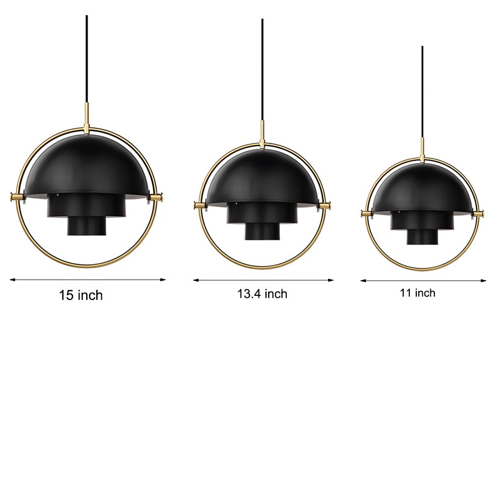 Rotating Shade Electroplated Iron Nordic Chandelier Pendant Lamp