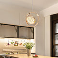 3-Step Dimming Acrylic Pendant Light - 270° Rotating Luxury Modern Chandelier