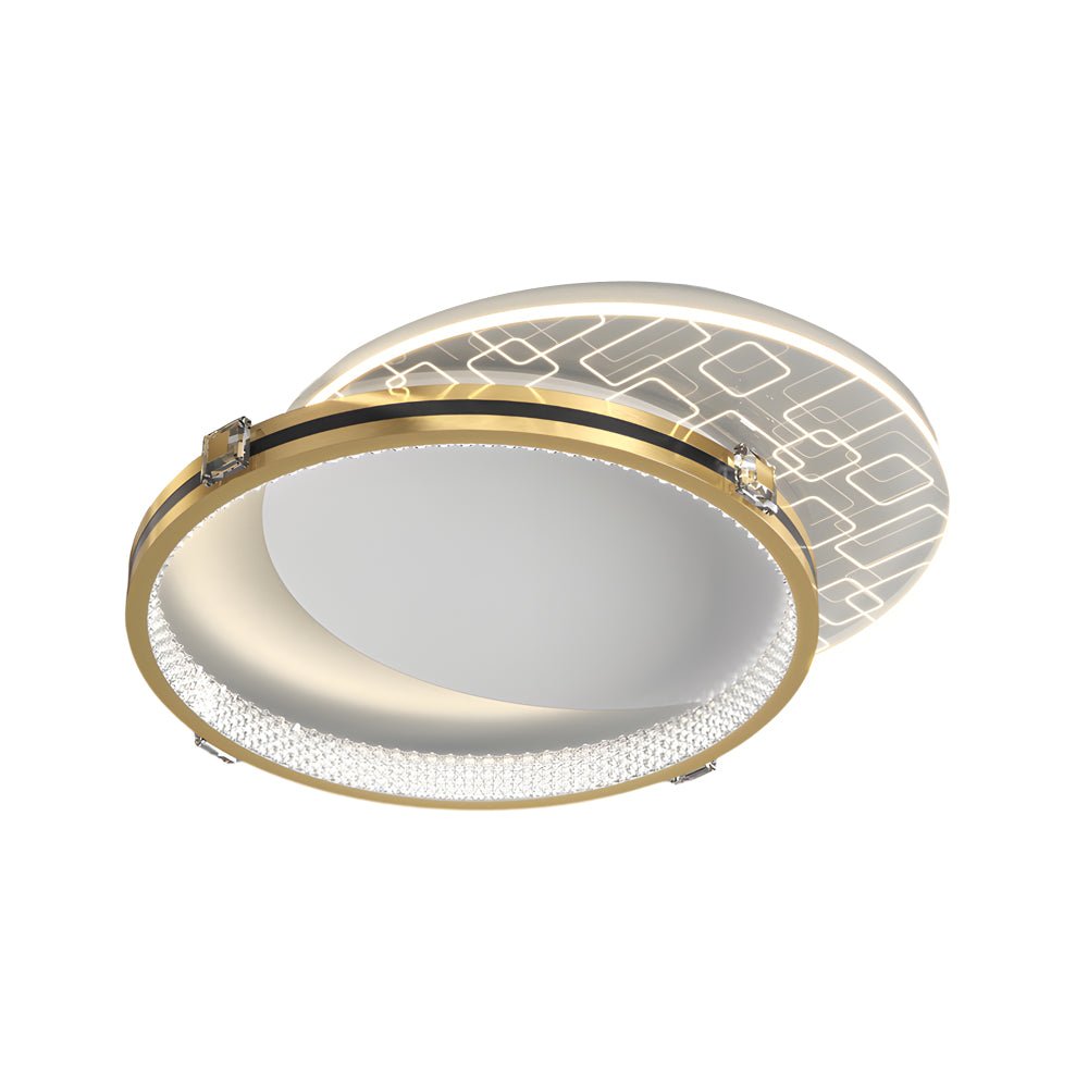 Round Acrylic LED Ceiling Light - Modern Three Step Dimming Fixture