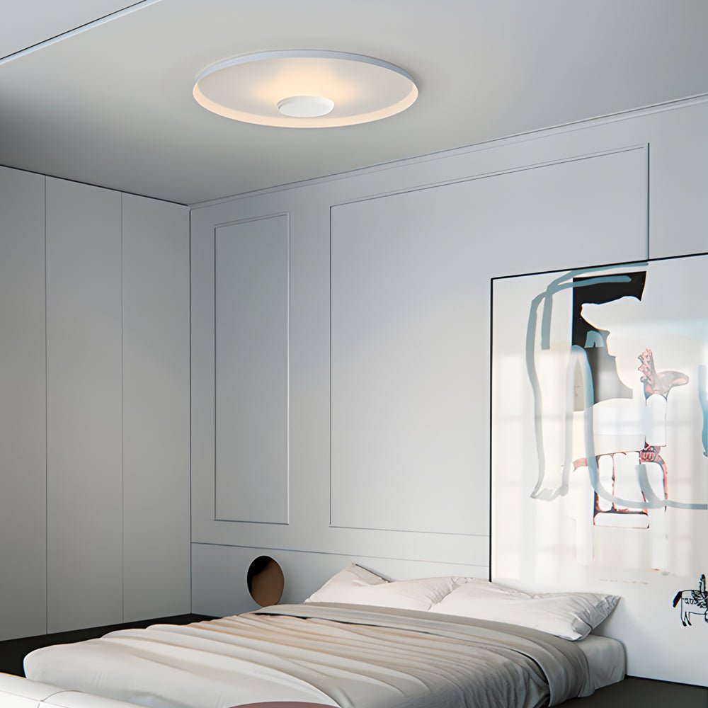 Round Aluminum LED Ceiling Lamp - Modern Lighting, Energy Efficient, Stylish Design, Home Decor