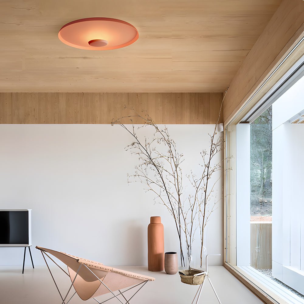 Round Aluminum LED Ceiling Lamp - Modern Lighting, Energy Efficient, Stylish Design, Home Decor