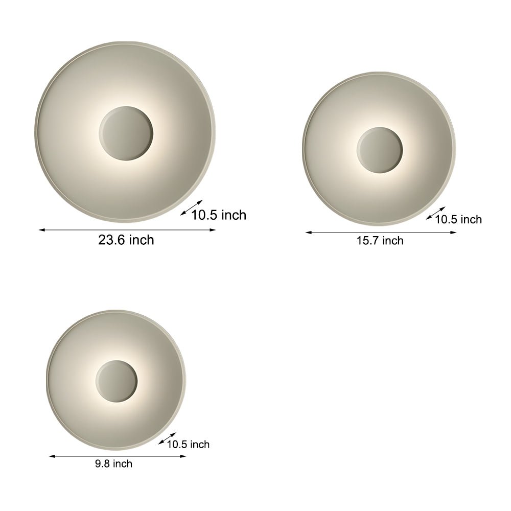 Round Aluminum LED Ceiling Lamp - Modern Lighting, Energy Efficient, Stylish Design, Home Decor