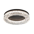 Black Ceiling Flush Mount Light - Italian LED Round Eye-Protecting Lamp