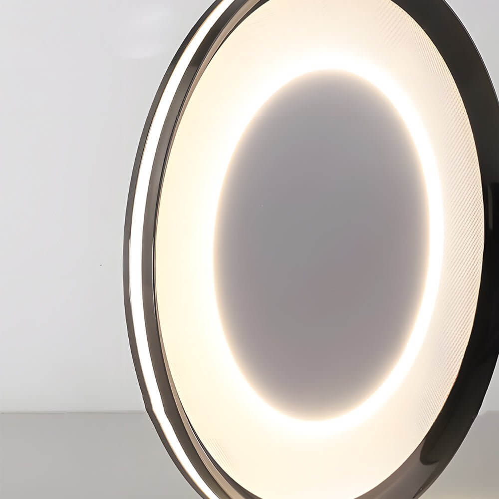 Round Black LED Flush Ceiling Light - Modern Fixture, Energy Efficient, Stylish Lighting