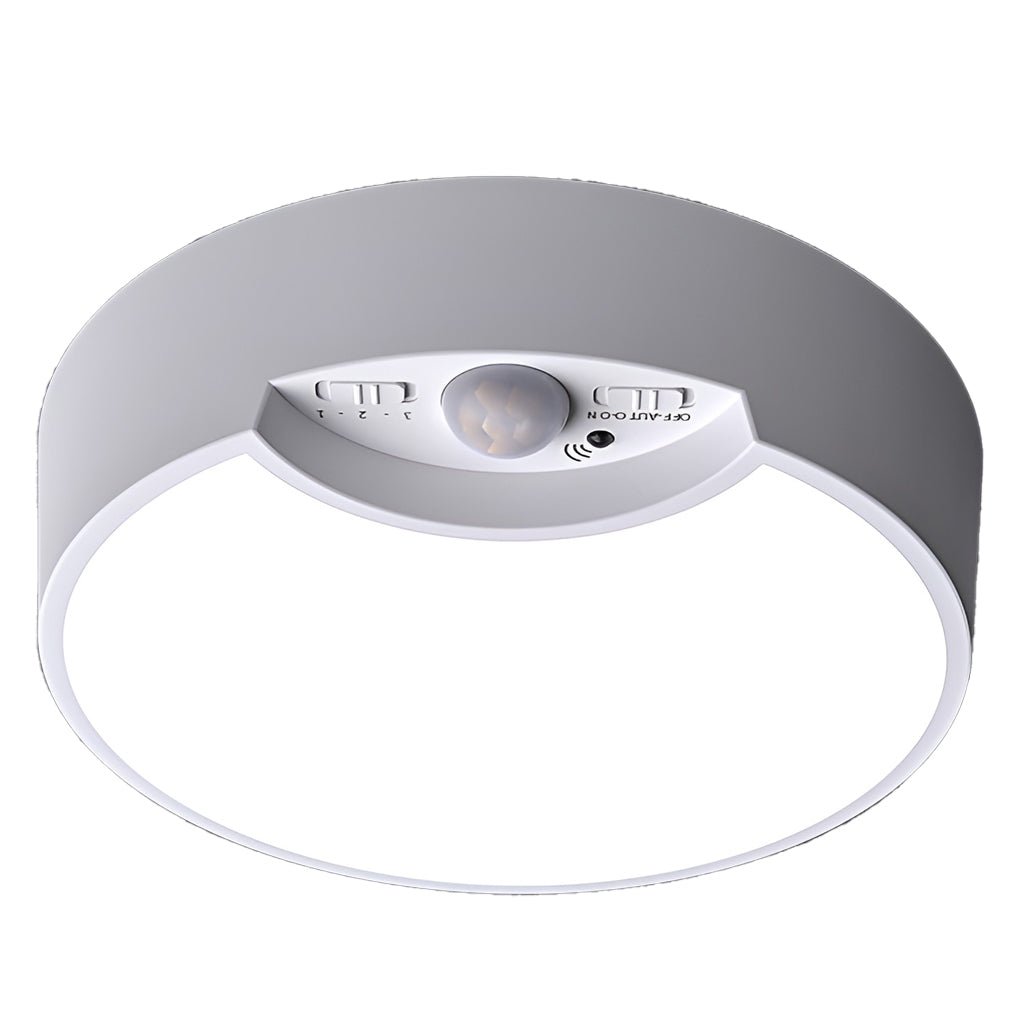 Round Motion Sensor Ceiling Light - LED Battery Operated with Remote Control