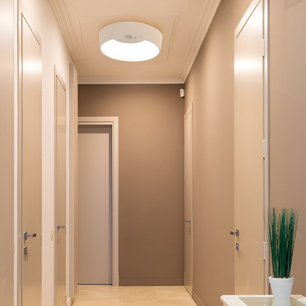 Round Motion Sensor Ceiling Light - LED Battery Operated with Remote Control