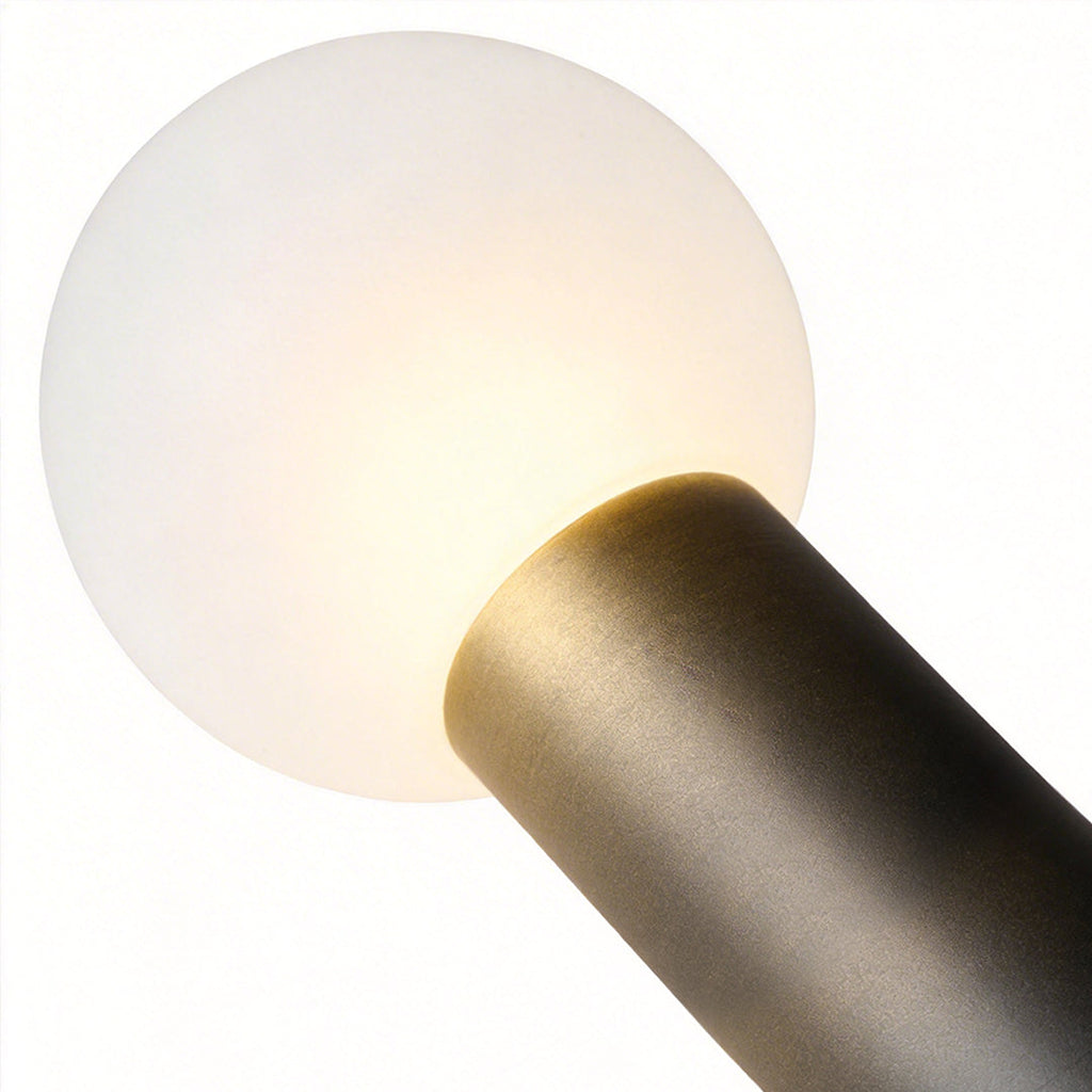Round Bollard Lights Elegant Spherical LED Lampshade