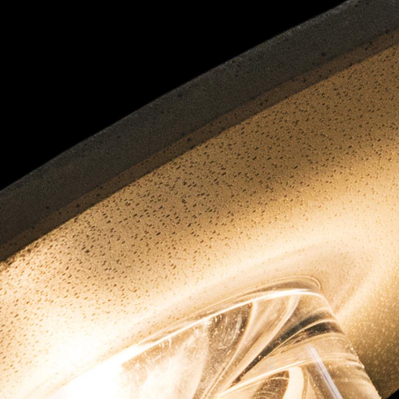 Round Gray Concrete LED Landscape Wall Lights