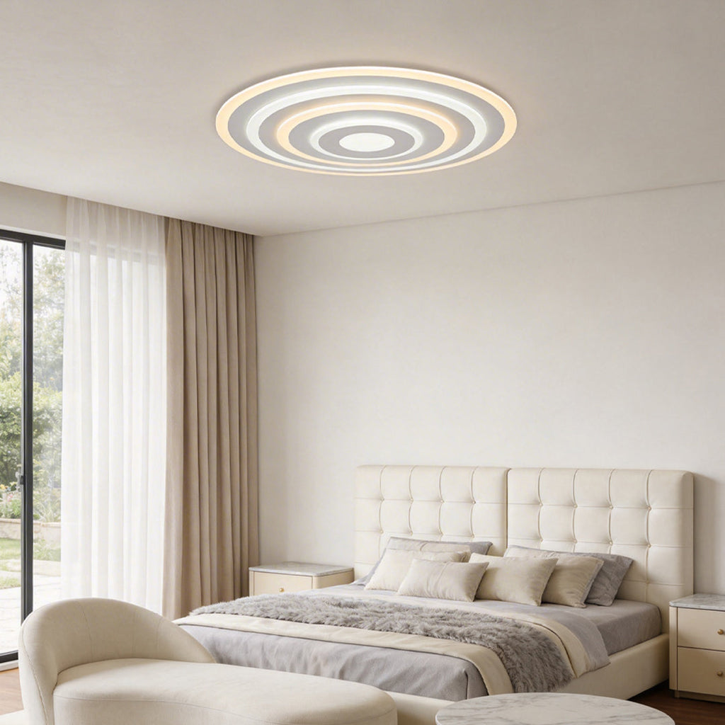 Modern Round LED Flush Mount Ceiling Light Fixture