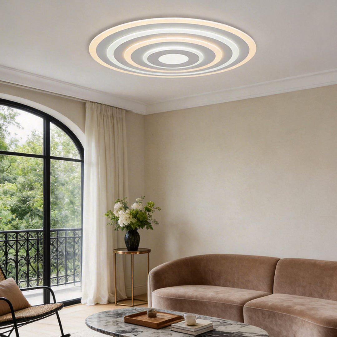 Modern Round LED Flush Mount Ceiling Light Fixture
