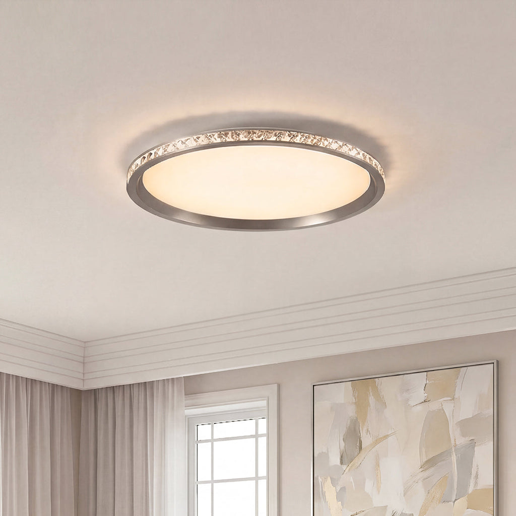 Round Flush Mount LED Ceiling Light - Ultra Thin Minimalist Design