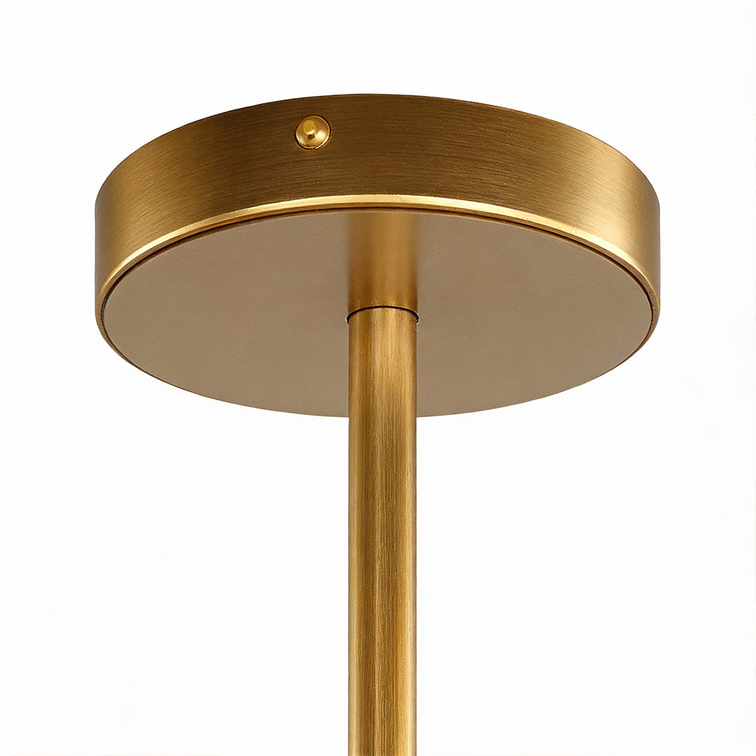 Round Glass Chandelier - Classic American Ceiling Light Elegance