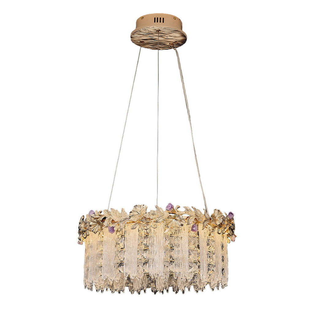 Gold Chandelier Crystal Minimalist Ceiling Light