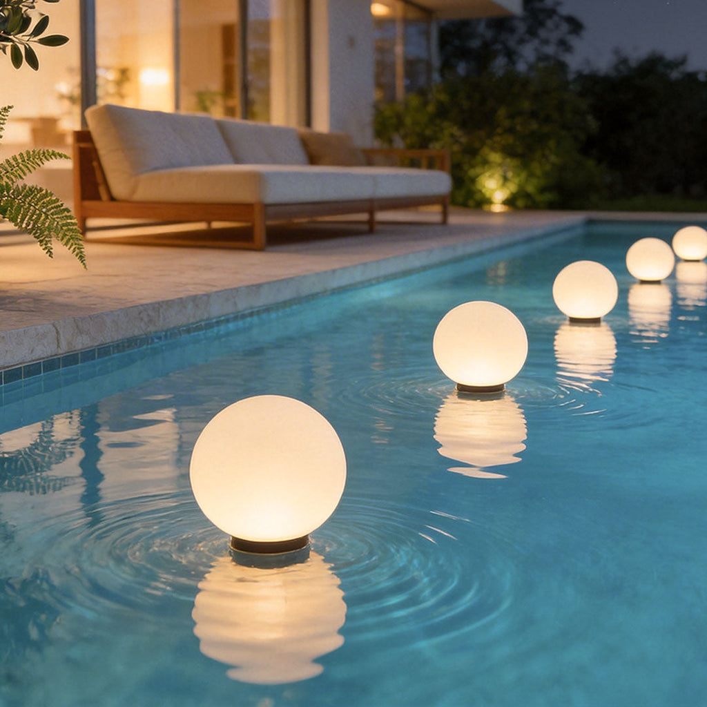 Acrylic Moon-Shaped Landscape Light Waterproof Modern Design