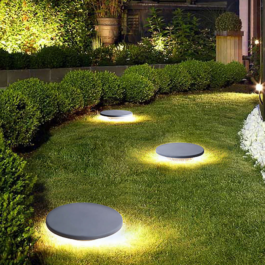 Round LED Burying Lamp - Die-Cast Aluminum Garden Light
