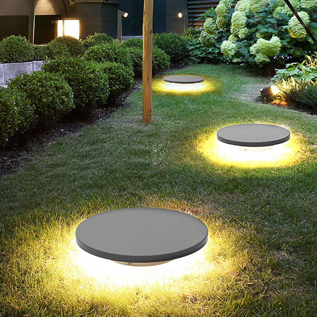 Round LED Burying Lamp - Die-Cast Aluminum Garden Light