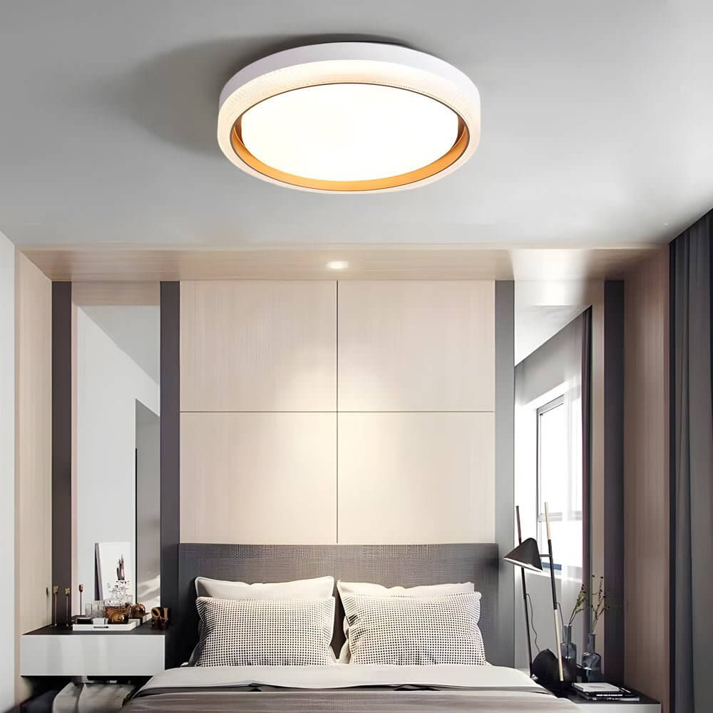 Round LED Flush Mount Ceiling Light - Modern Ceiling Fixture, Energy Efficient Lighting, Home Decor, Dimmable Ceiling Light, Easy Installation