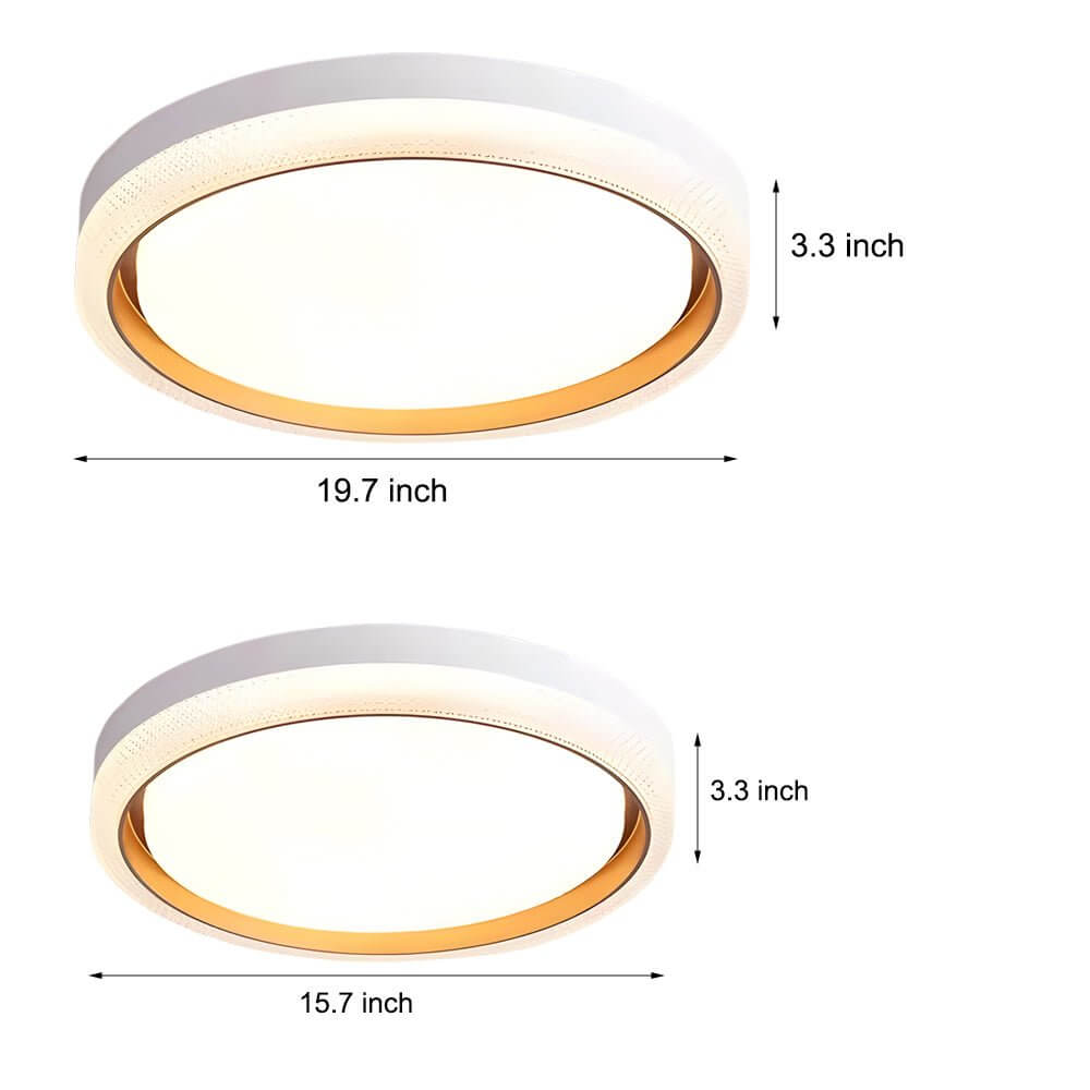 Round LED Flush Mount Ceiling Light - Modern Ceiling Fixture, Energy Efficient Lighting, Home Decor, Dimmable Ceiling Light, Easy Installation