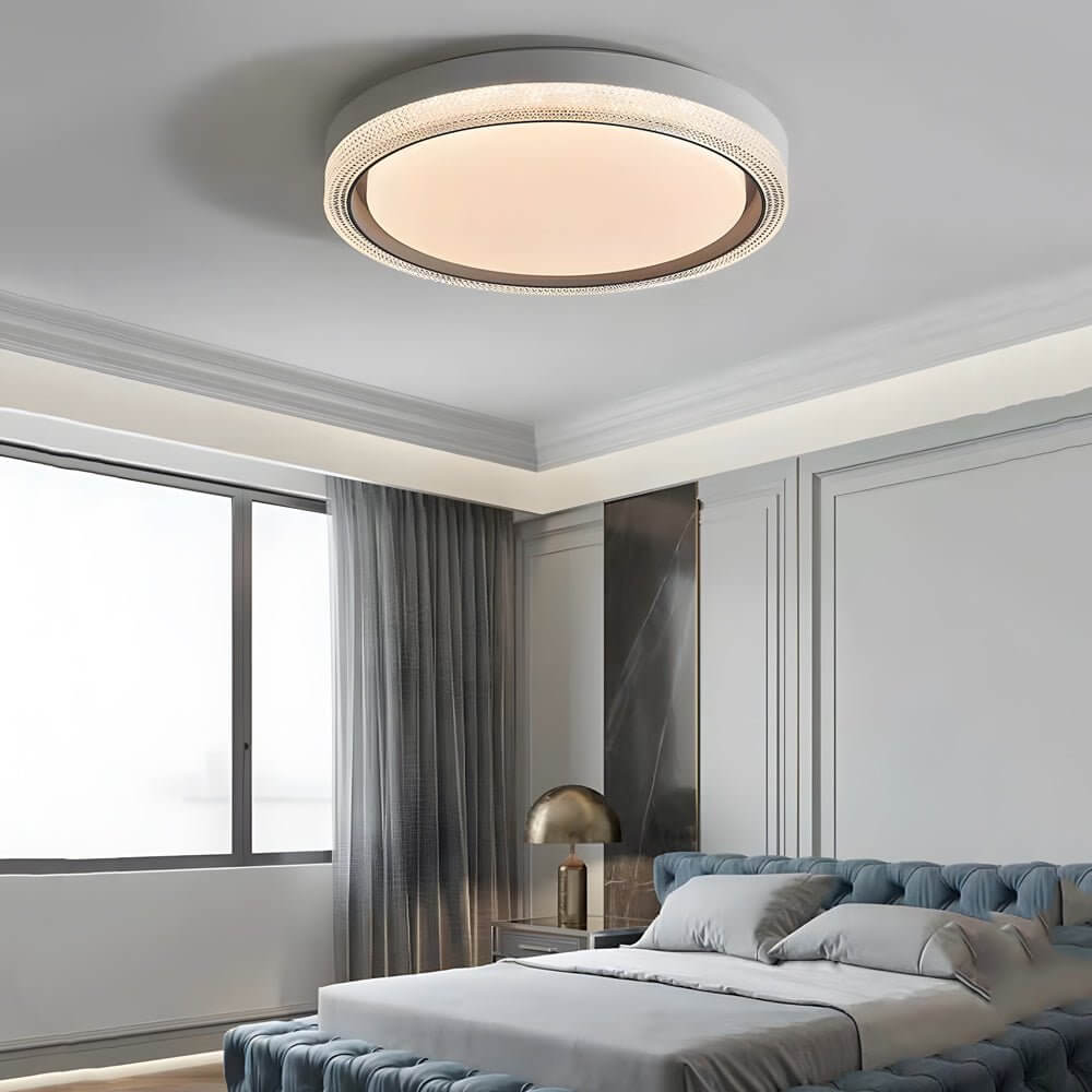 Round LED Flush Mount Ceiling Light - Modern Ceiling Fixture, Energy Efficient Lighting, Home Decor, Dimmable Ceiling Light, Easy Installation