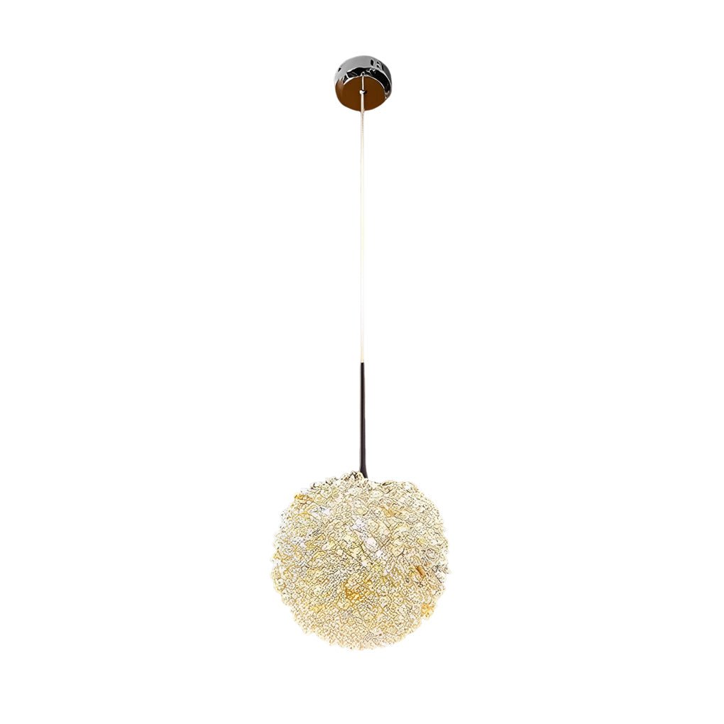 Round Crystal Ball Dimming Pendant Light - Modern 3-Step Luxury Lighting