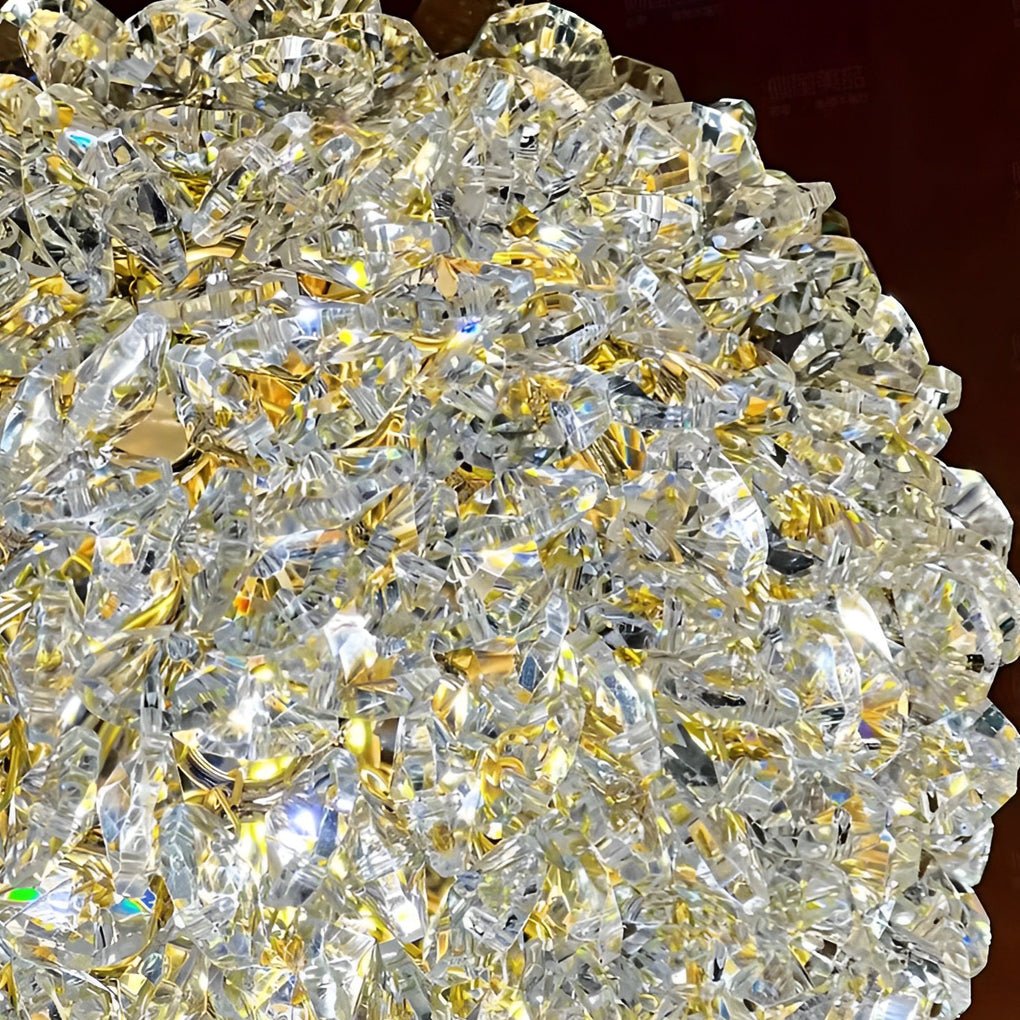 Round Crystal Ball Dimming Pendant Light - Modern 3-Step Luxury Lighting