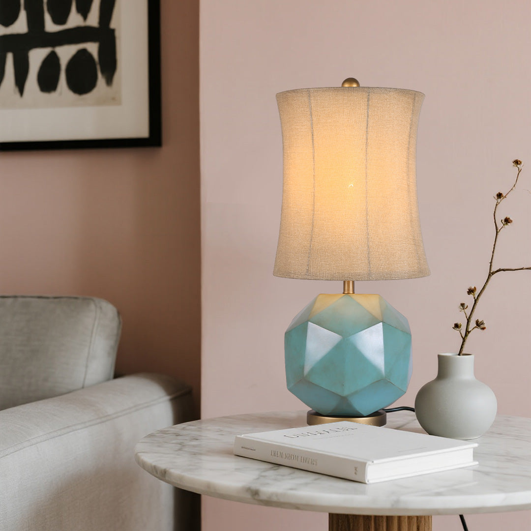 Modern Industrial Fabric Table Lamp - Stylish Decorative Lighting for Home & Office