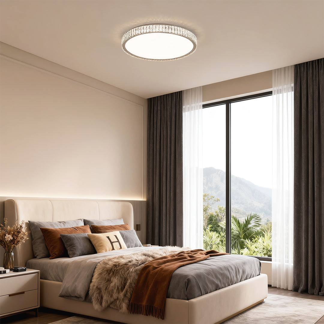 Modern Crystal Flush Mount Light Luxury Minimalist Lamp