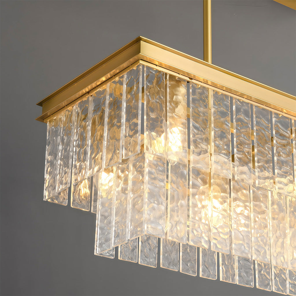 Modern Full-Copper Minimalist Chandelier Ceiling Light