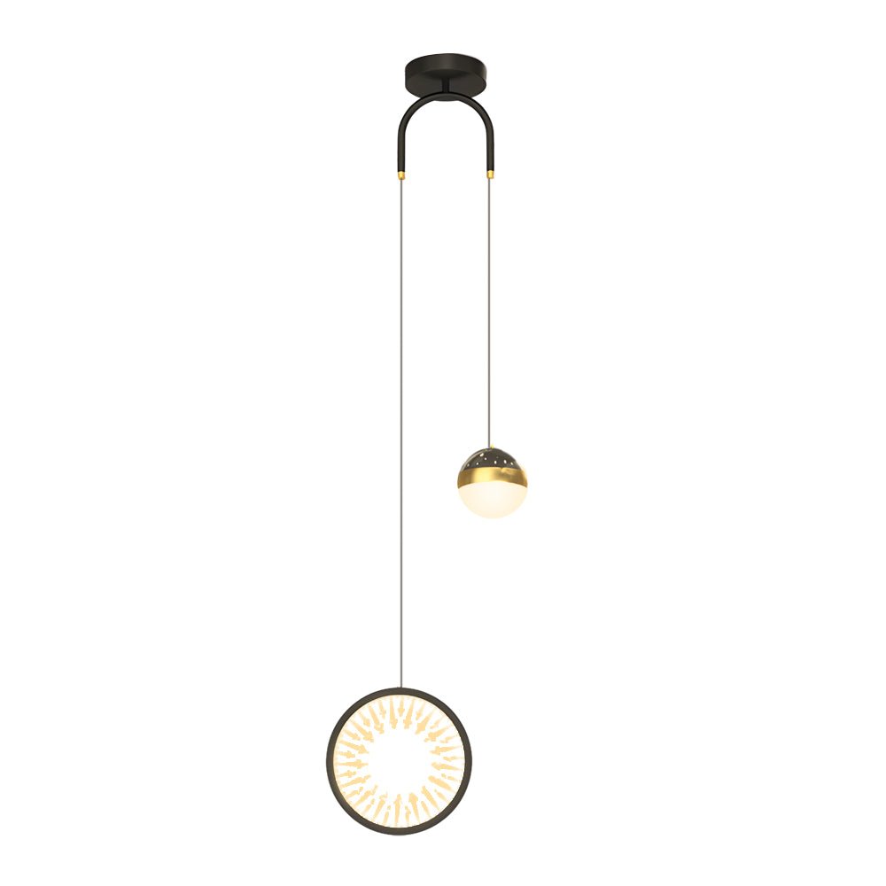 Round Oval Starry Projection Nordic Pendant Light - 3 Step Dimming