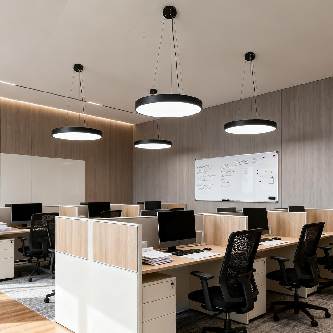 Minimalist Metal Round Pendant Light - Modern Ceiling Fixture Decor