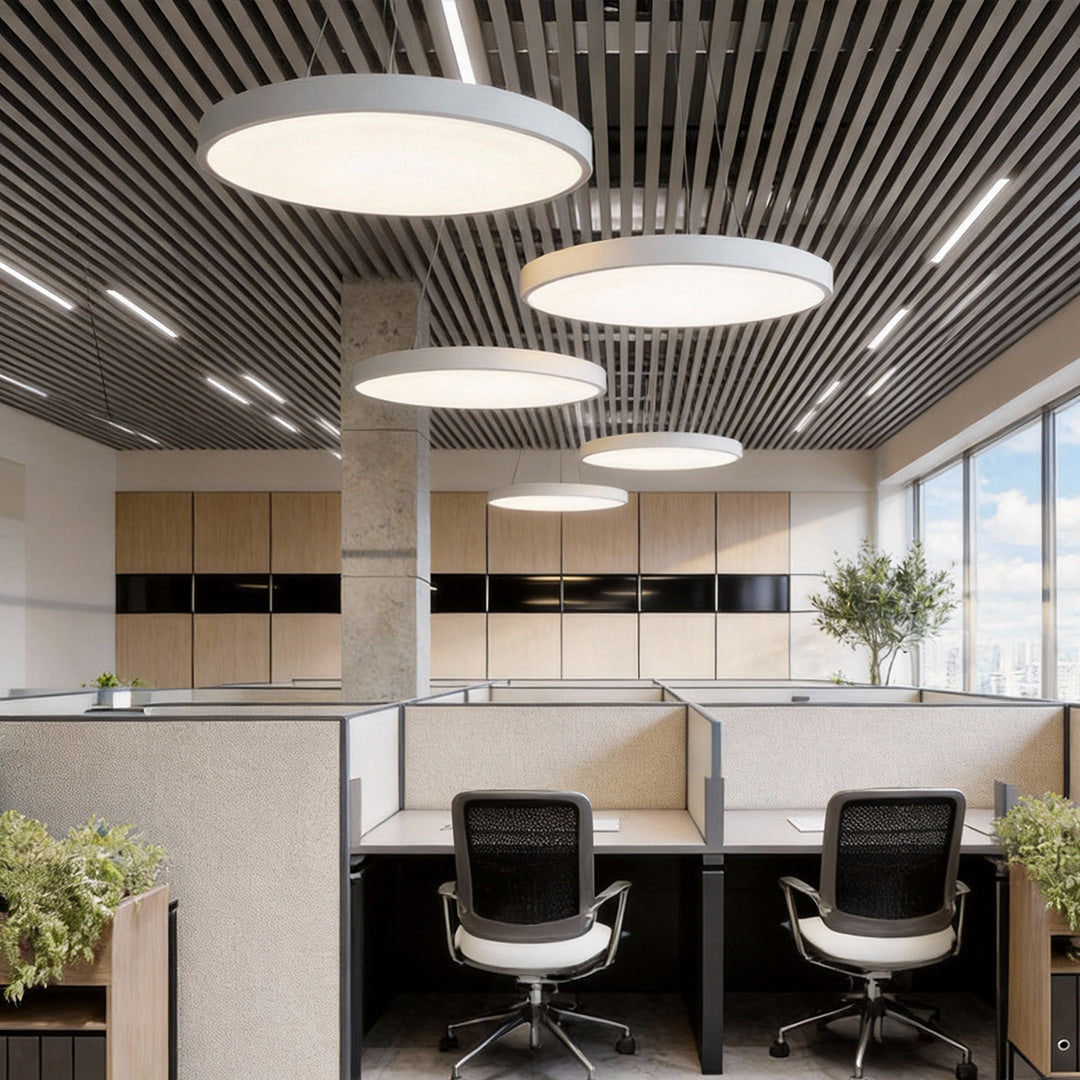 Minimalist Metal Round Pendant Light - Modern Ceiling Fixture Decor
