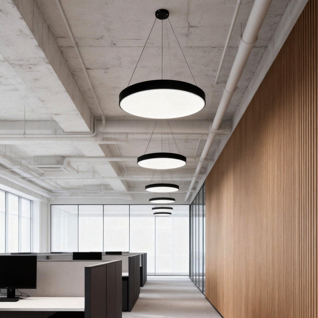 Minimalist Metal Round Pendant Light - Modern Ceiling Fixture Decor