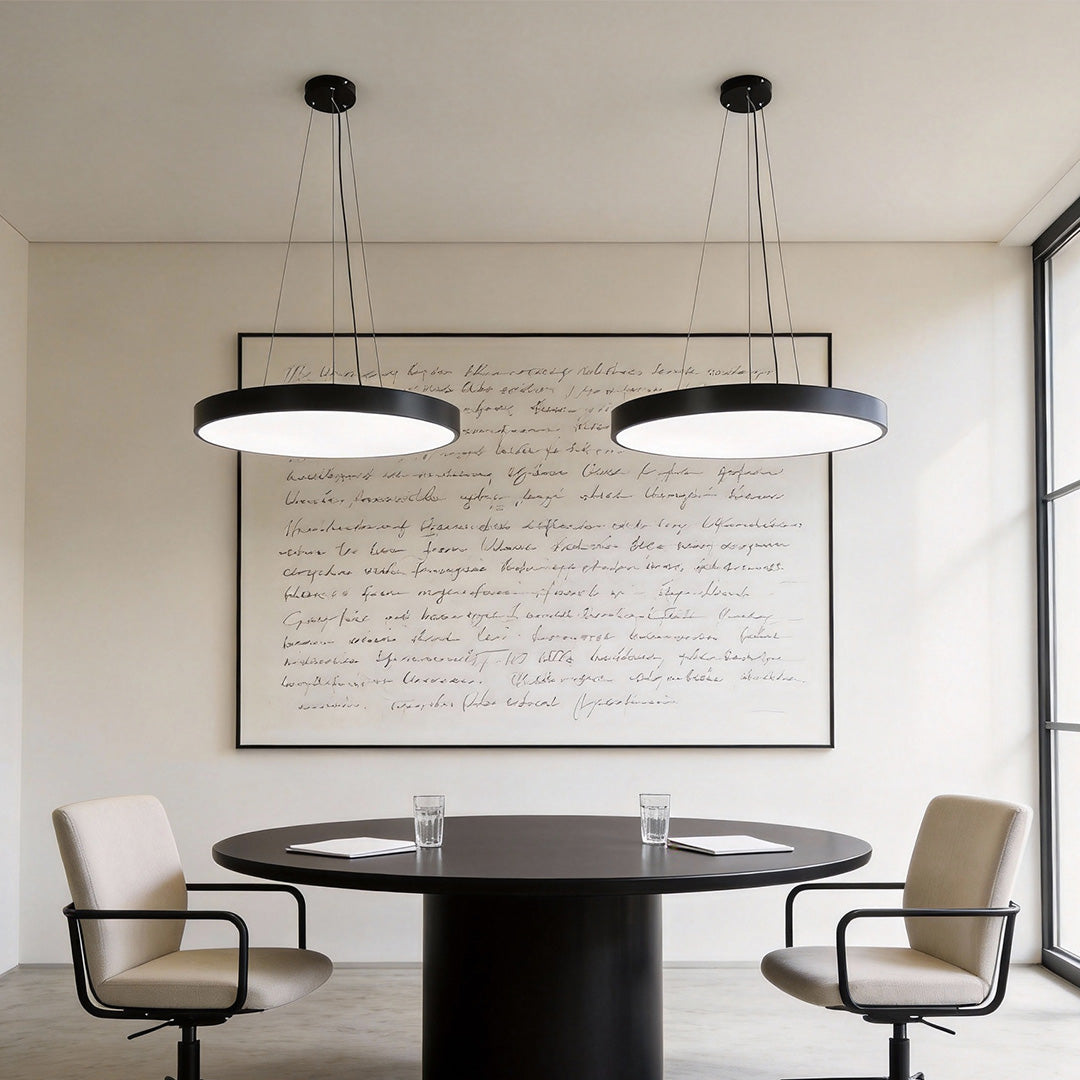 Minimalist Metal Round Pendant Light - Modern Ceiling Fixture Decor
