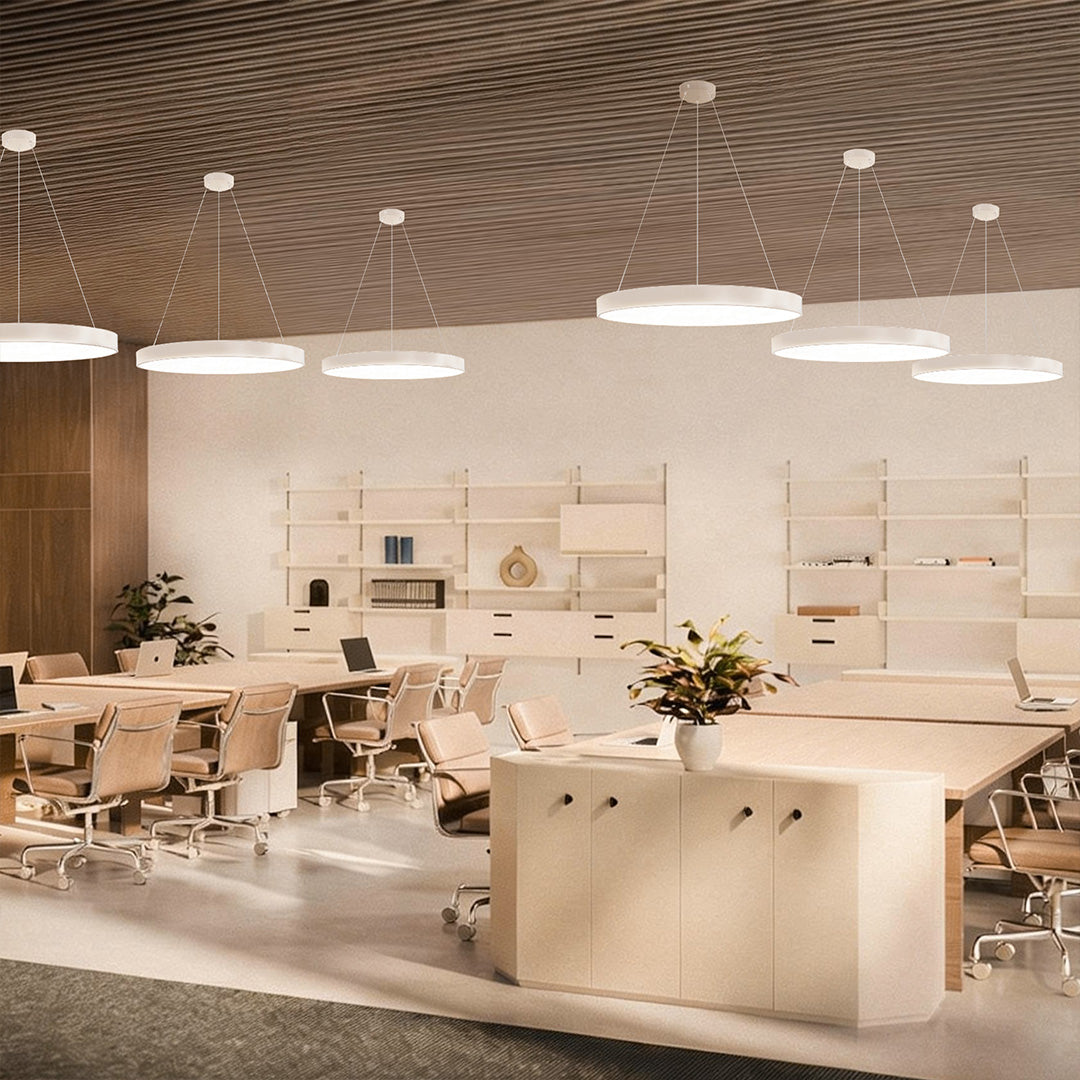 Minimalist Metal Round Pendant Light - Modern Ceiling Fixture Decor